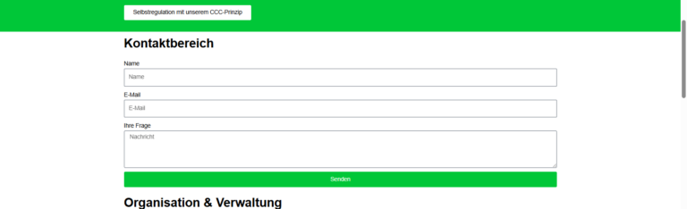 Kontaktbereich für persönlichen Support